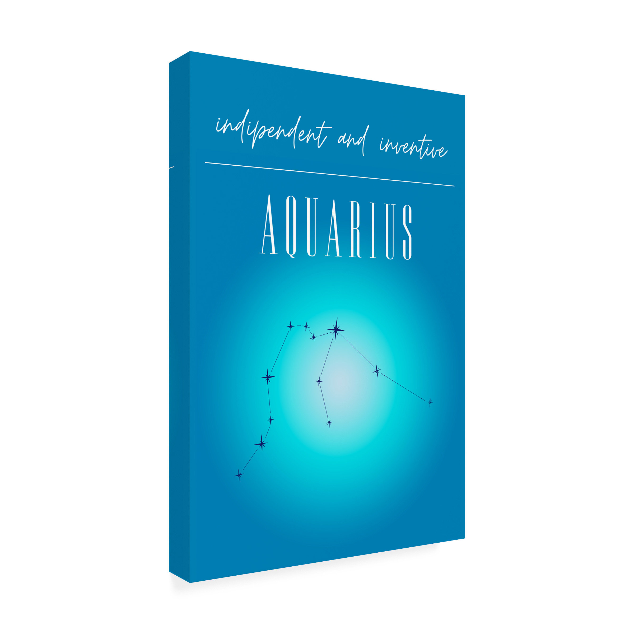 Trinx " Aquarius Zodiac Print Art " by Amelie Wayfair